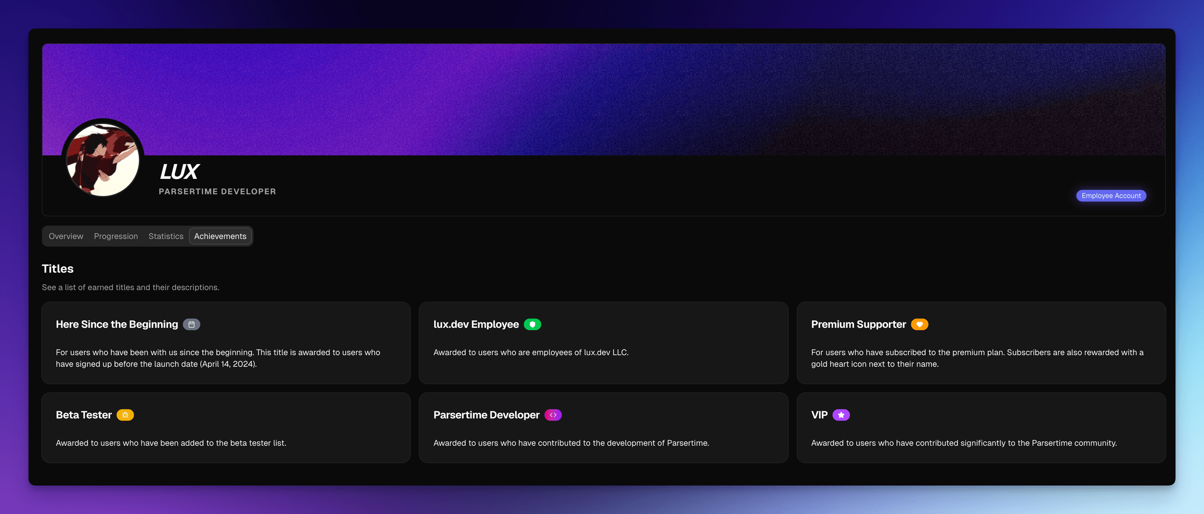 Titles & Achievements